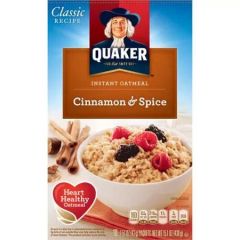 Quaker Cinnamon and Spice Instant Oatmeal